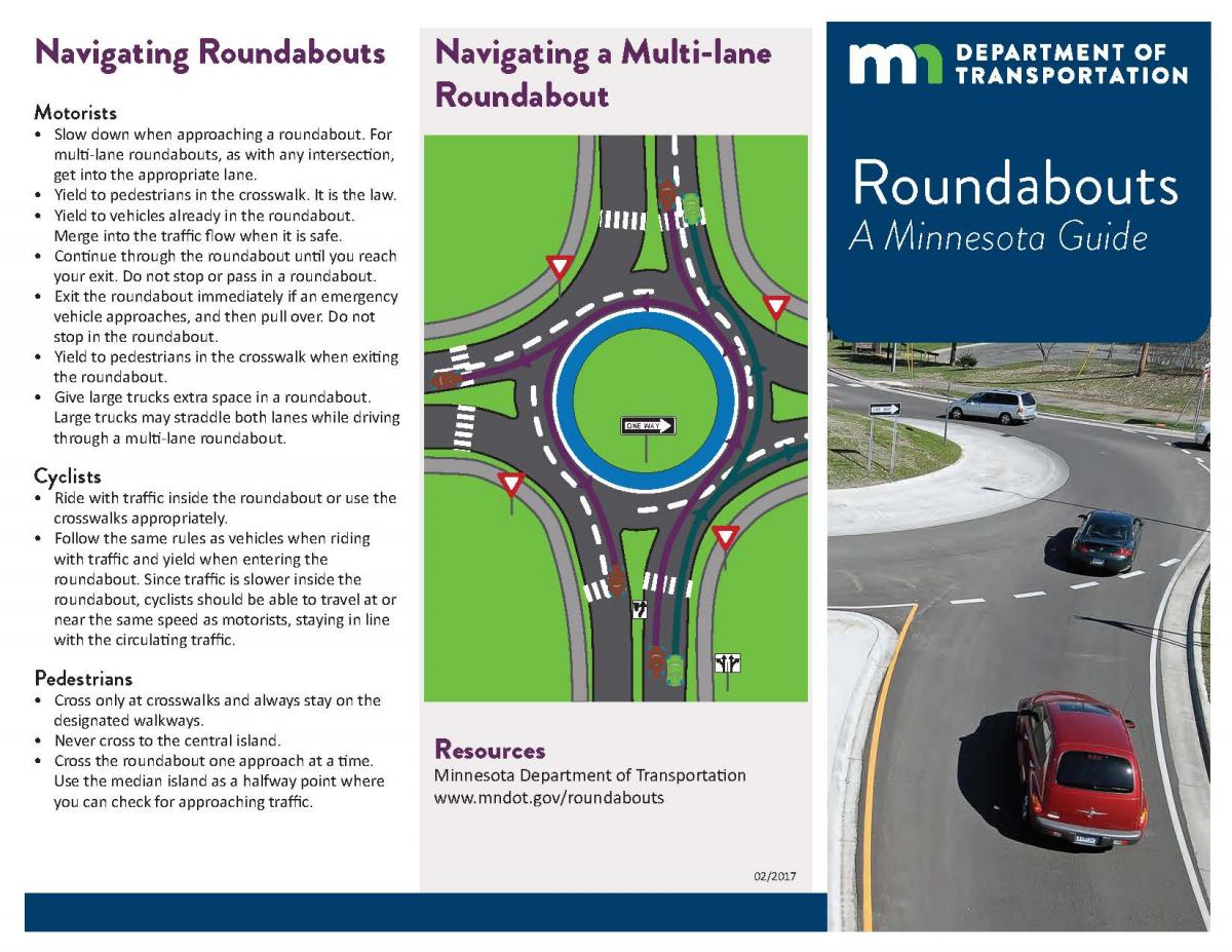 MNDOT Roundabout Brochure Page 1